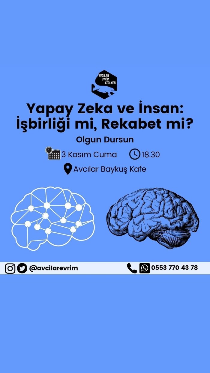Yapay Zeka ve İnsan: İşbirliği mi Rekabet mi? - 3 Kasım Cuma