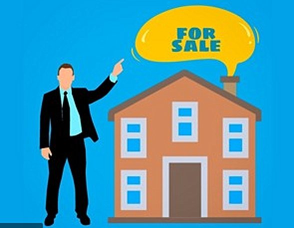 A man selling a house