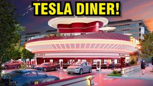 Tesla Opens Drive-In Diner And Movie Theater