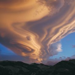 A Lenticular Cloud Over New Zealand