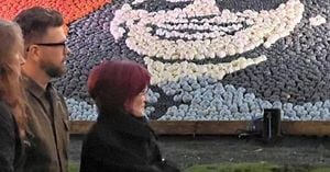 Osbourne Family Honors Ozzy At Pumpkin Mural Tribute