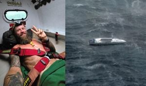 Lithuanian Rower Aurimas Mockus Rescued From Cyclone Alfred