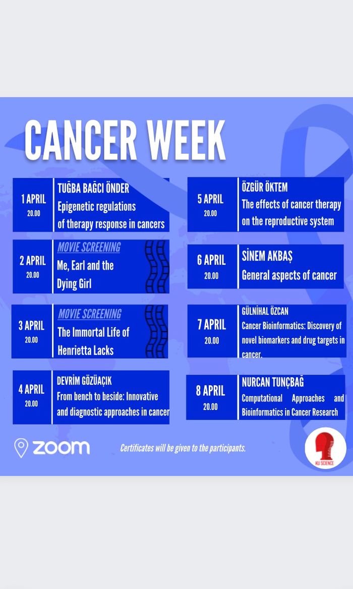 Koç Üniversitesi Bilim Kulübü - Cancer Week