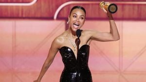 Zoe Saldana Secures First Oscar For Best Supporting Actress