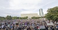 Thousands rally across Slovakia against austerity measures and pro-Russian policies