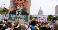 ‘No Kings’ protests against Trump bring a street party vibe to cities nationwide