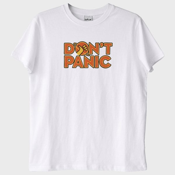 "Don't Panic": Hitchhiker's Guide to the Galaxy T-Shirt