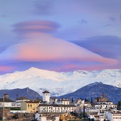  Cap Cloud over the Sierra Nevadas 