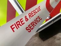 Large wildfire near Errwood Reservoir in the Goyt Valley