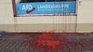 Vandalism Strikes AfD Office In Rosenheim