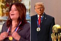 The View takes aim at Trump’s Fifa prize by giving out fake medals
