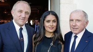 Salma Hayek Stuns In Swimsuits And Family Tribute
