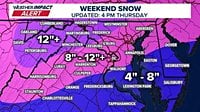 DC Forecast | Arctic cold arrives Saturday ahead of snow later at night