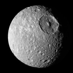Mimas: Small Moon with a Big Crater
