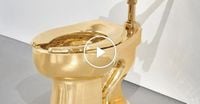 Video: Solid Gold Toilet Heads to Auction