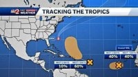 NHC tracking 2 areas in the Atlantic behind Hurricane Erin