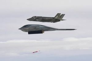 B 2 Bomber And Norwegian F 35s Test New Anti Ship Weapon