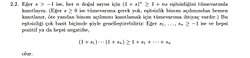 "a"  reel sayilarda bir eleman olsun. Bir onermenin r>a esitsizligini saglayan her r icin dogru oldugunu tumevarim kullanarak nasıl kanitlarim?