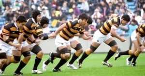 Keio University Dominates Toyo University Rugby Match