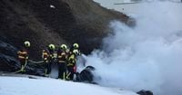 Explosion und riesiger Feuerball: Flugzeug stürzt in der Schweiz ab - an Bord war wohl dänische Anwaltsfamilie