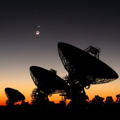 Planets Align Over Australian Radio Telescope Array