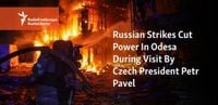 Russian Strikes Cut Power In Odesa During Visit By Czech President Petr Pavel