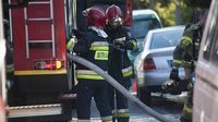 Pożar chemikaliów na Dolnym Śląsku. Poszkodowani strażacy