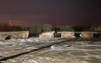 Overstroming rivier de Taag vernielt deel van Romeinse brug in Toledo | SpanjeVandaag