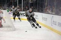 SILVER KNIGHTS BLANKED BY GULLS, 4-0, IN FIRST GAME OF SERIES