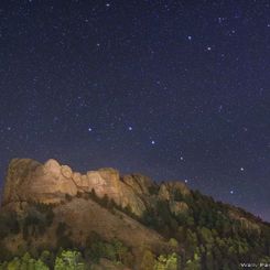 Mount Rushmore's Starry Night