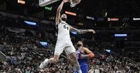 Mamukelashvili makes NBA history with 34 points in 19 minutes to fuel Spurs' 120-105 win over Knicks