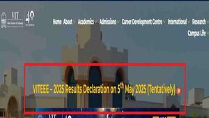 VITEEE 2025 Result Date Postponed To May 5