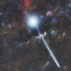 Rigel'in Önünde Kuyrukluyıldız R3 PanSTARRS