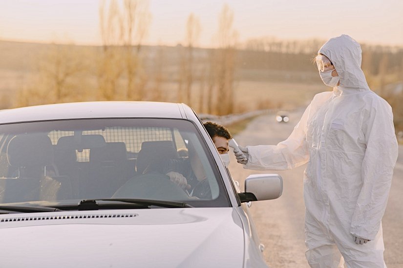 COVID-19 yaygın belirtilerinden yüksek ateş için yapılan denetimler.