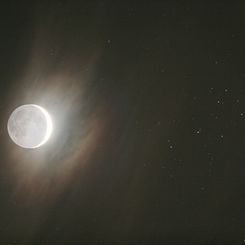 Young Moon and Sister Stars