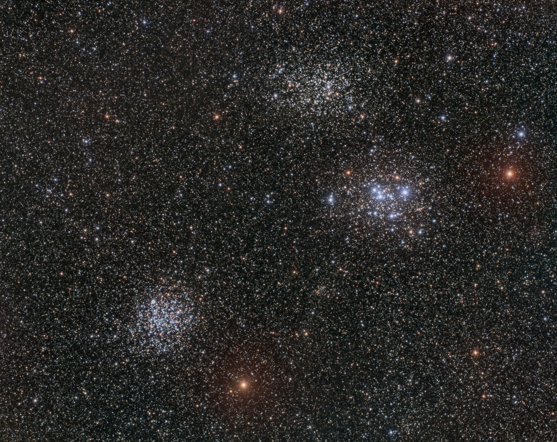  Three Clusters in Puppis 