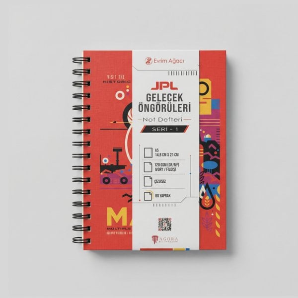 JPL - Mars A5 Defter - 120gr 80 Yaprak Ivory (Fil Dişi)
