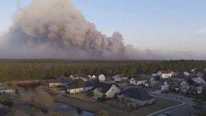 Firefighters Battling Carolina Forest Wildfires Amid Severe Conditions