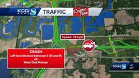 Des Moines traffic: Crash reported on Highway 5 as rush hour begins