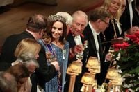 Kate Middleton adds major sparkle to Windsor Castle banquet with biggest tiara she’s ever worn