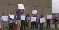 JCPS teachers in Louisville hold 'walk-in' to protest federal cuts to public schools