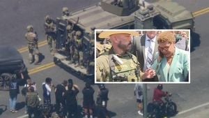 Federal Agents Clash With Los Angeles Mayor At MacArthur Park