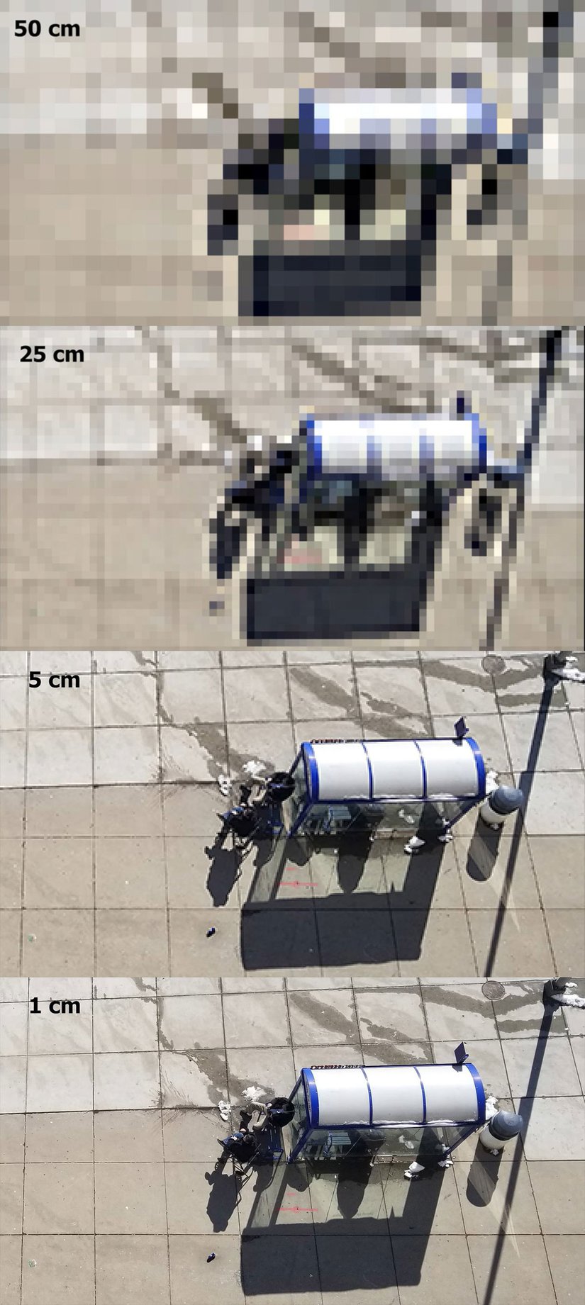 Farklı çözünürlüklerde uydu görüntüleri