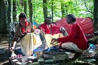 Kingdom of Kubala in Pictures: African 'tribe' lived in Borders woodland for five months