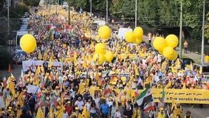 Tens Of Thousands Rally In Brussels For Free Iran