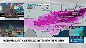 Winter Storm Fern Threatens Deep South And East Coast