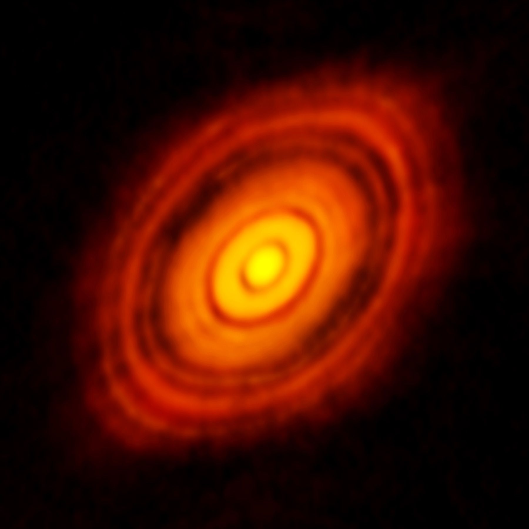  The Protoplanetary Disk of HL Tauri from ALMA 