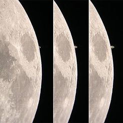 Saturn at the Lunar Limb