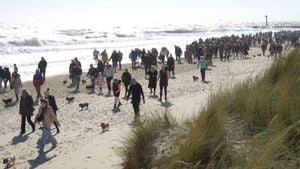 Sausage Dogs Take Over Southwold Beach