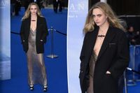 Cara Delevingne shows off her thong in completely see-through $10K gown